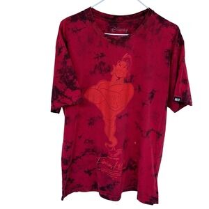 Disney x Neff Aladdin Jafar Genie Graphic T Shirt XL Red Tie Dye Finders Keepers